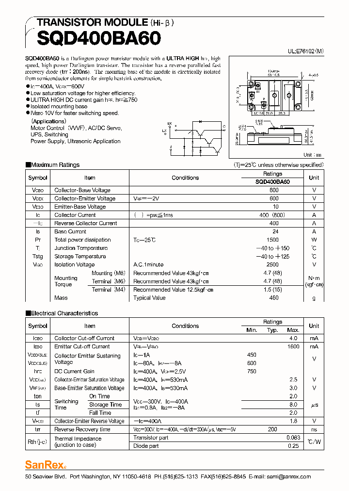 SQD400BA60_324119.PDF Datasheet