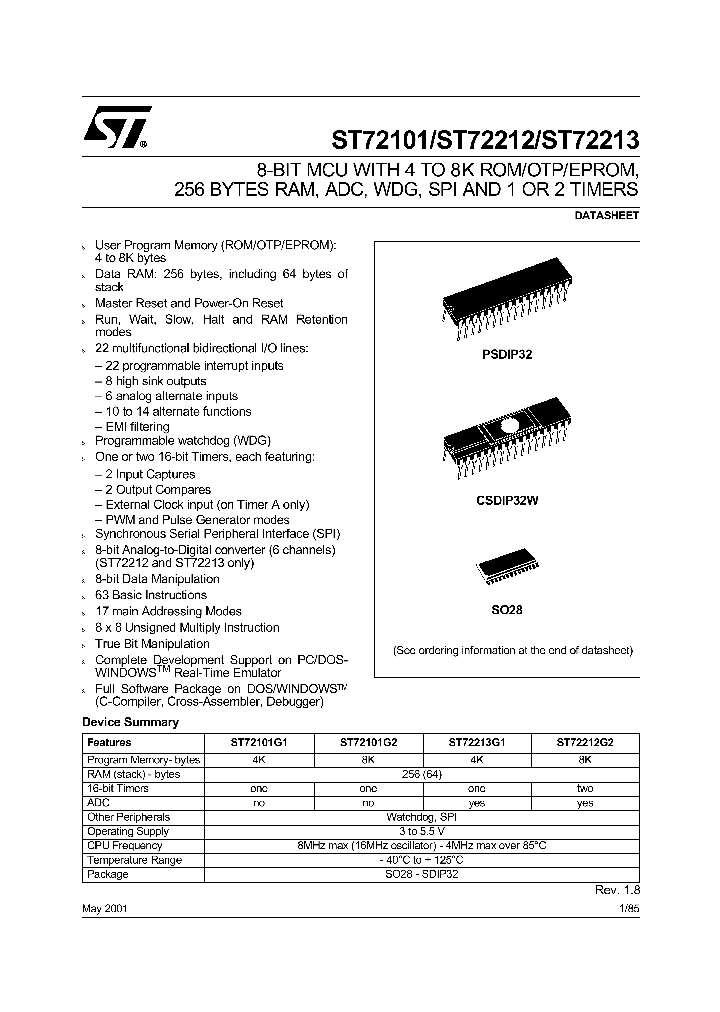 ST72212G2_294637.PDF Datasheet