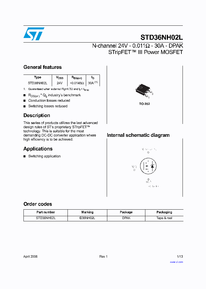 STD36NH02L_381840.PDF Datasheet