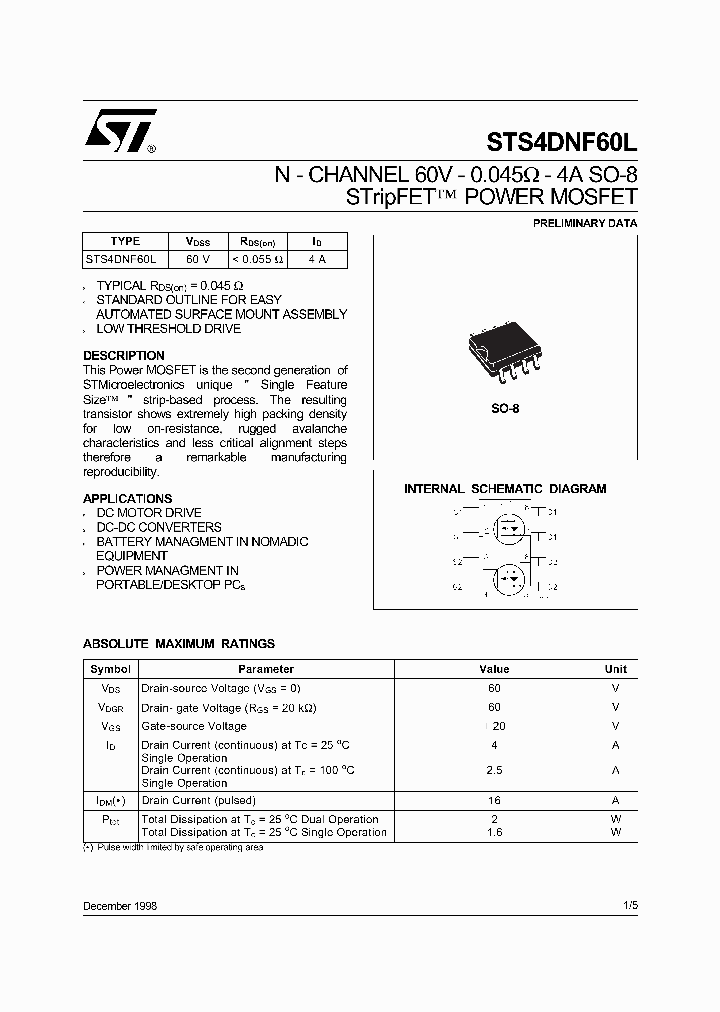 STS4DNF60L_319952.PDF Datasheet