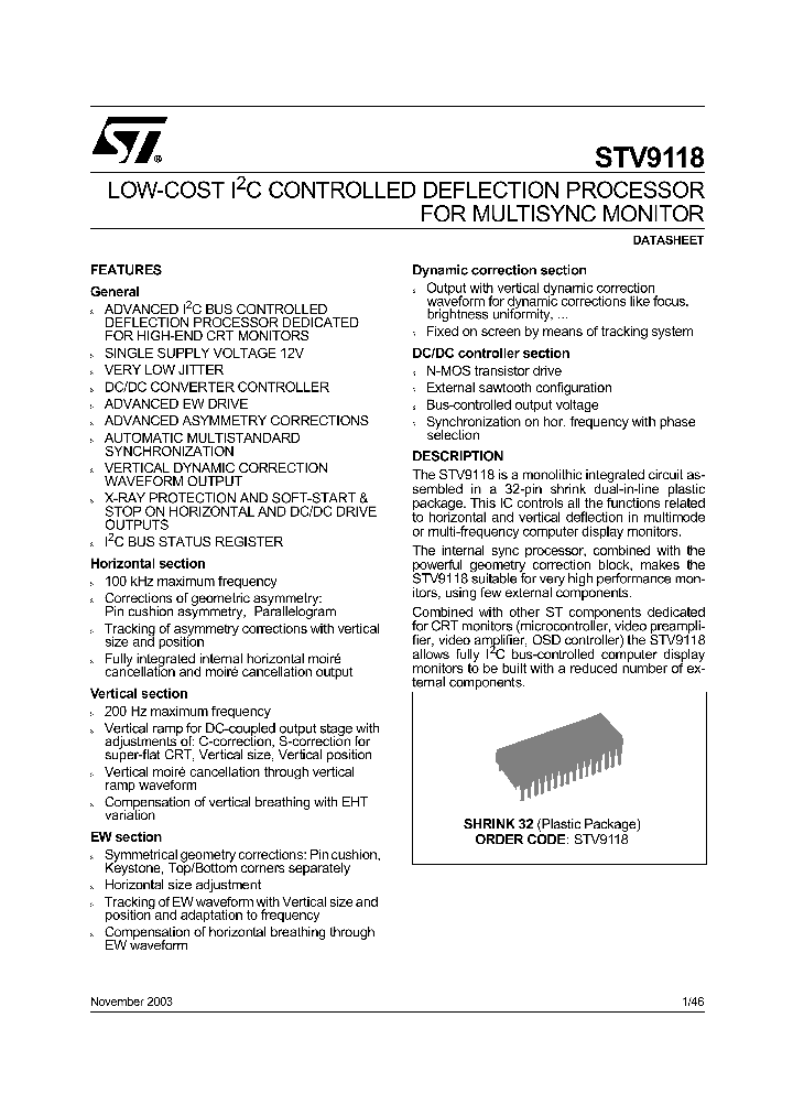 STV9118_306387.PDF Datasheet