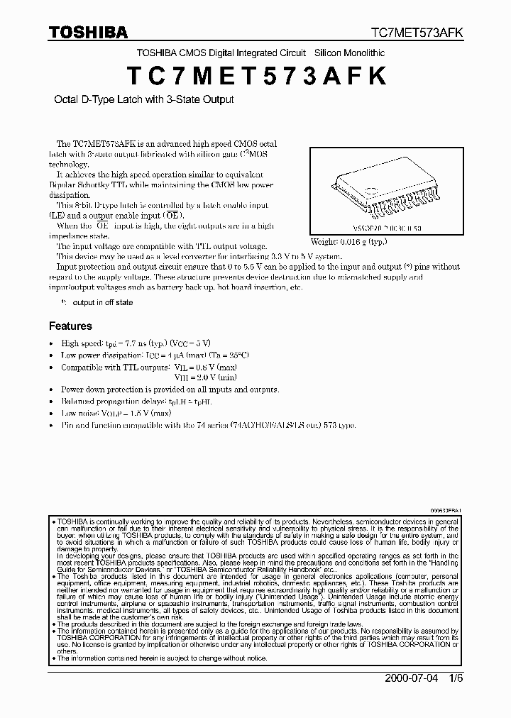 TC7MET573AFK_332788.PDF Datasheet