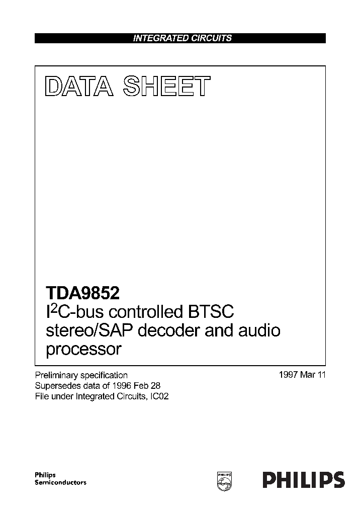 TDA9852_314195.PDF Datasheet