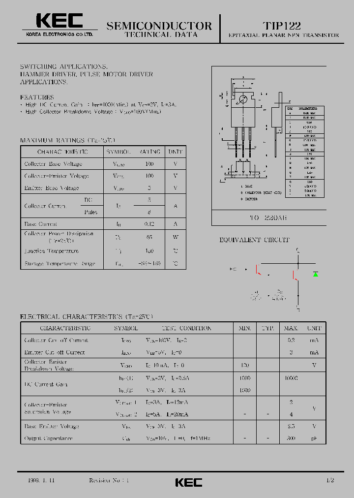 TIP122_324549.PDF Datasheet