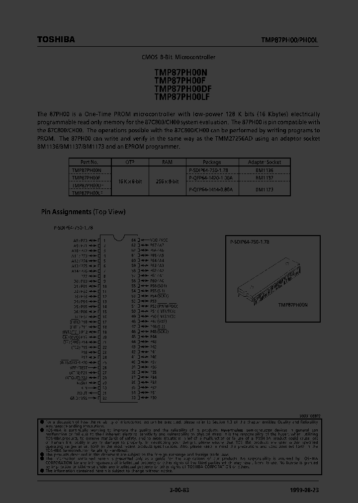 TMP87PH00LF_365313.PDF Datasheet