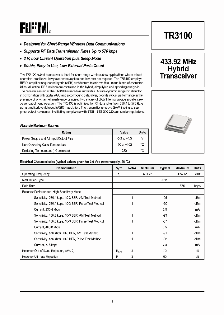 TR3100_318295.PDF Datasheet