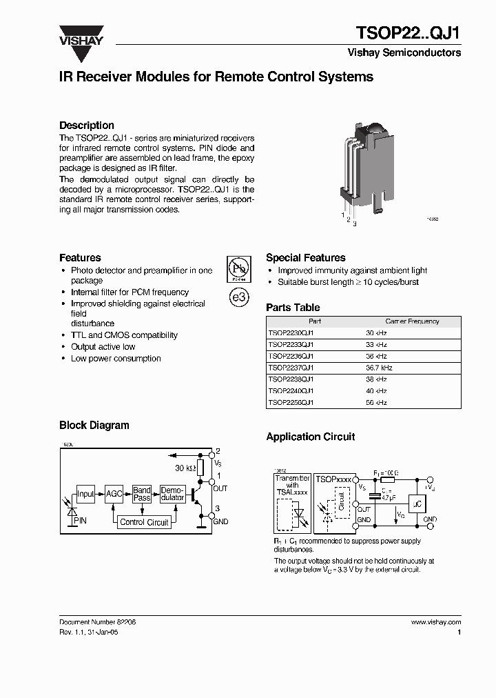 TSOP2233QJ1_295573.PDF Datasheet