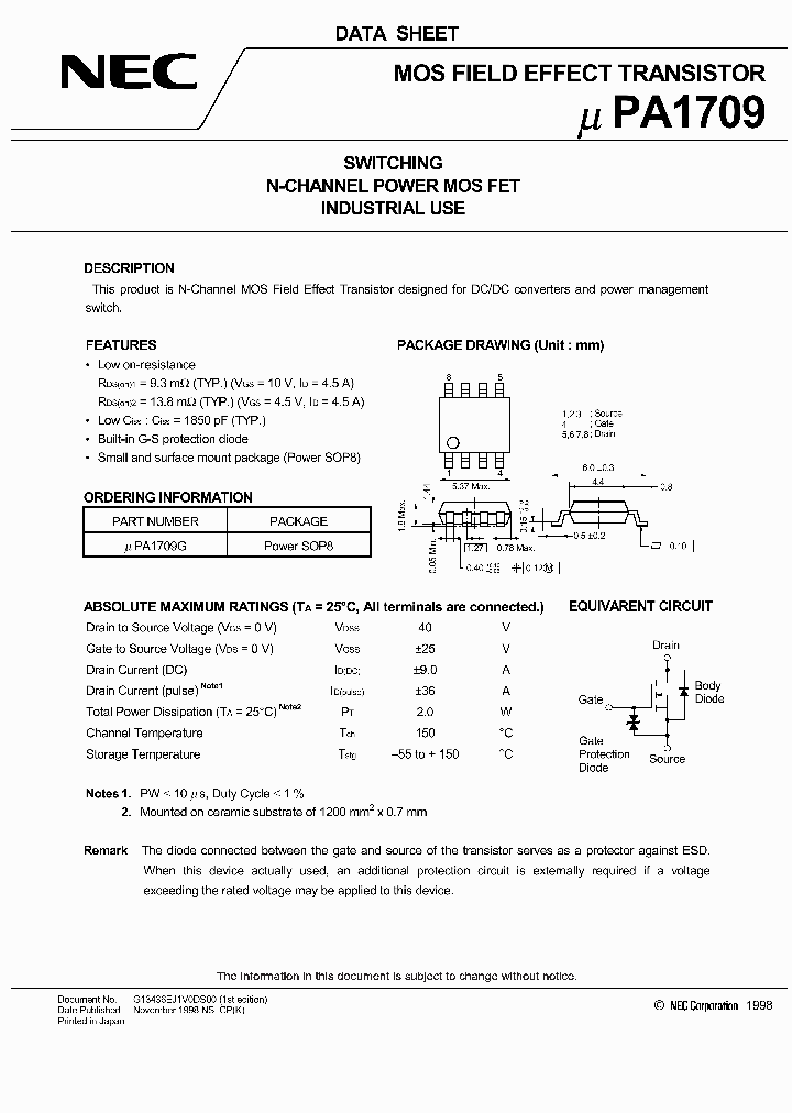 UPA1709G_369057.PDF Datasheet