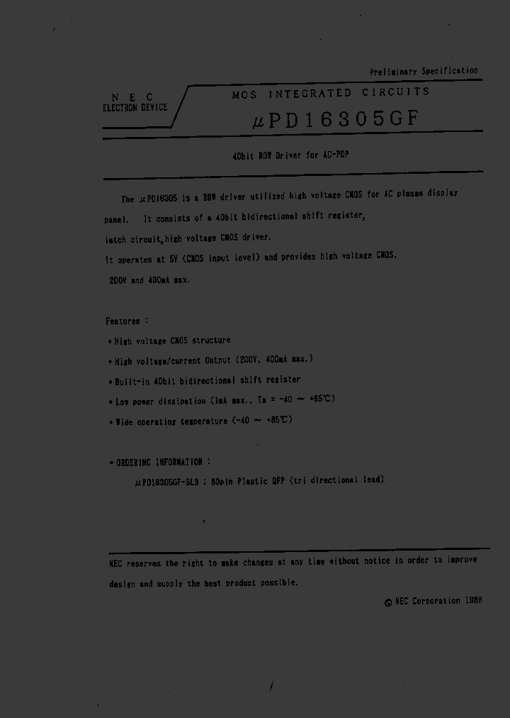 UPD16305_203769.PDF Datasheet