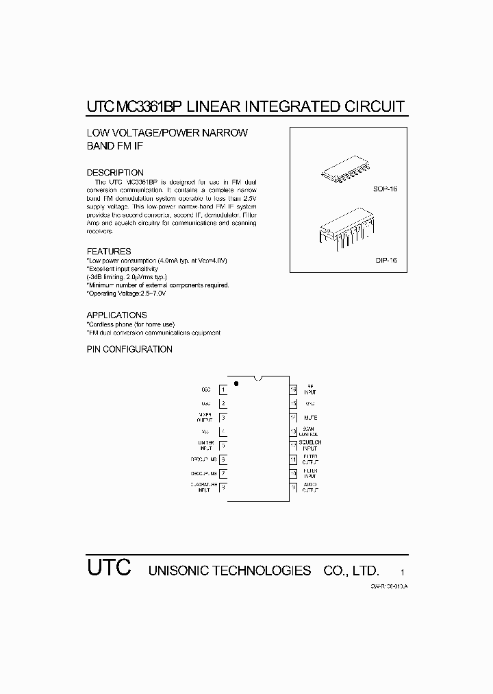 UTCMC3361BP_343337.PDF Datasheet