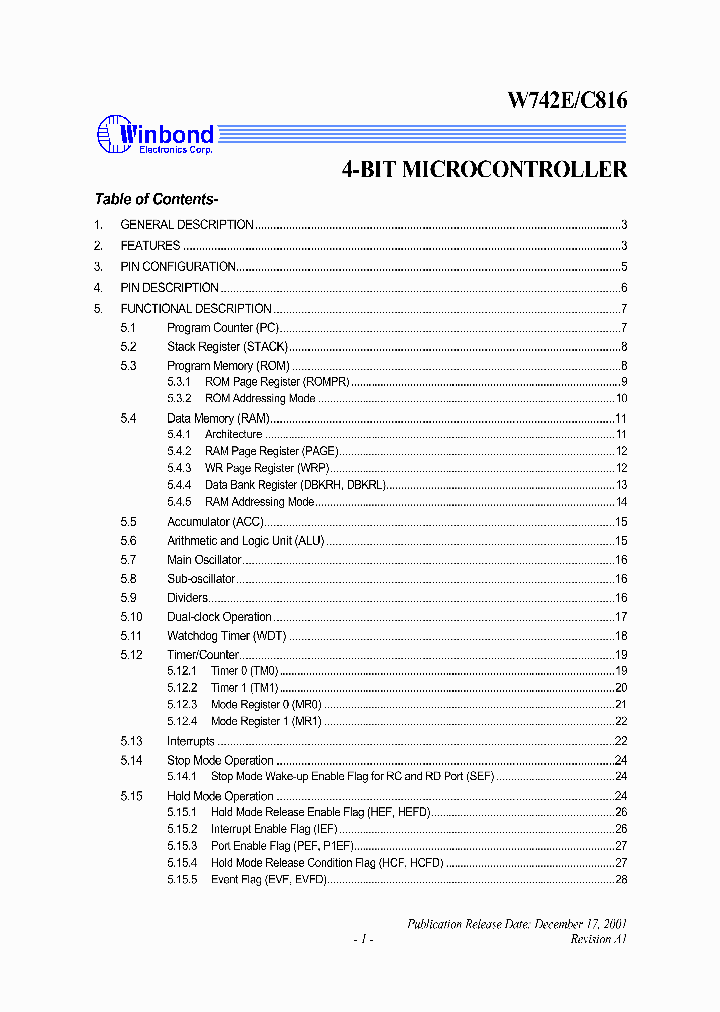 W742E816_330069.PDF Datasheet