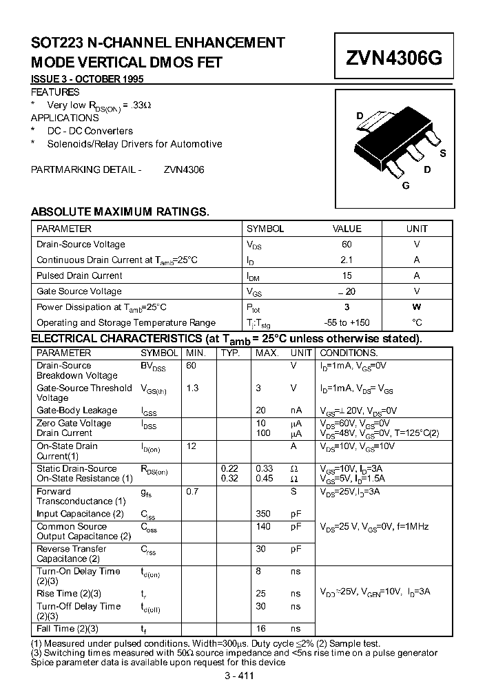 ZVN4306G_335974.PDF Datasheet