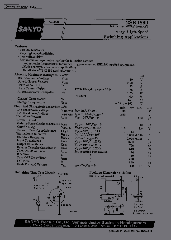 2SK1890_401196.PDF Datasheet