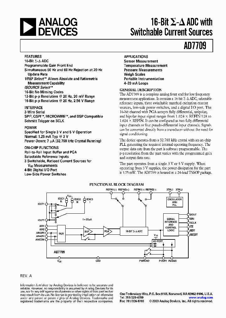 AD7709ARU_415608.PDF Datasheet