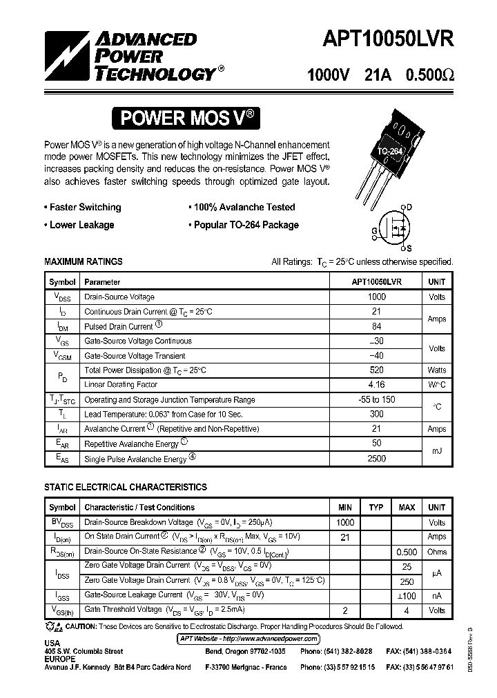 APT10050LVR_431357.PDF Datasheet