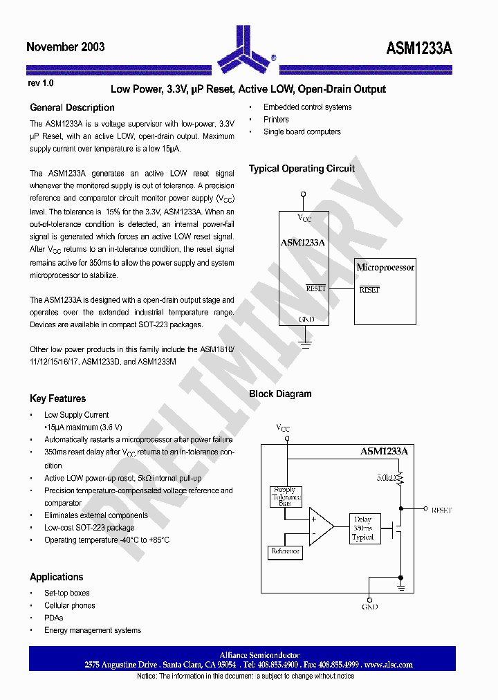 ASM1233A_425192.PDF Datasheet