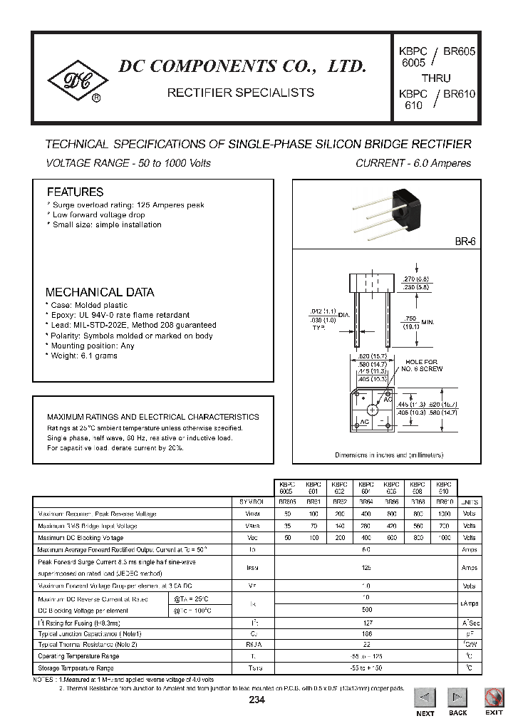 KBPC606_273069.PDF Datasheet
