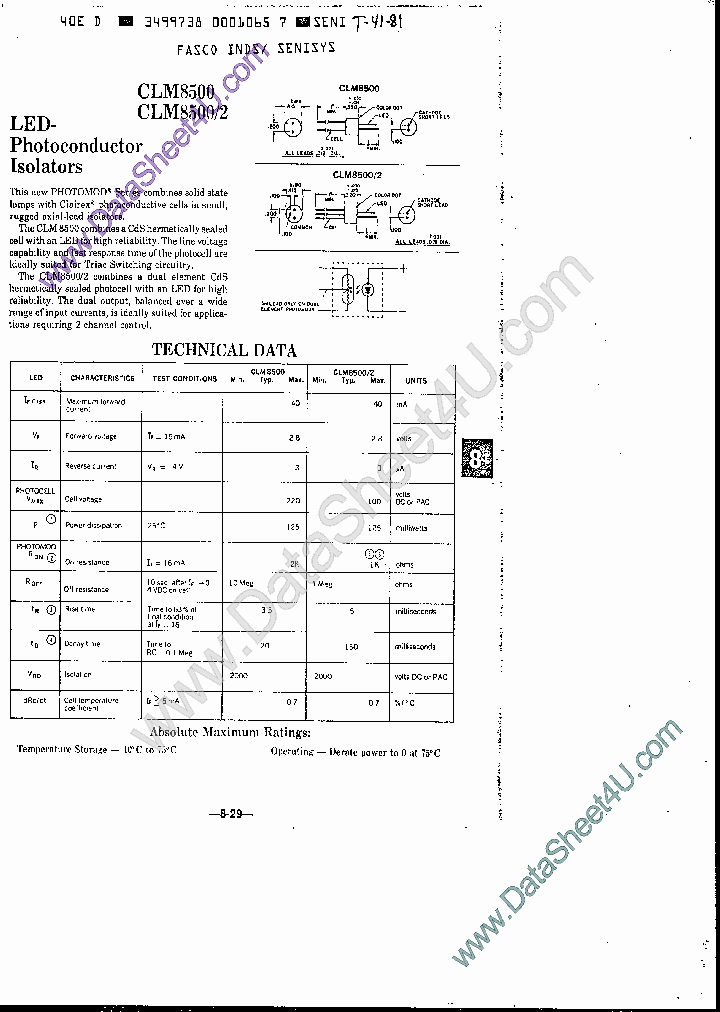 CLM8500_404789.PDF Datasheet