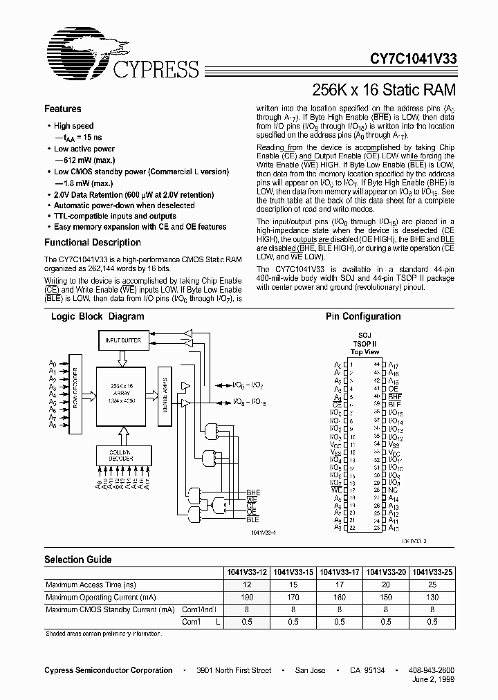 CY7C1041V33_398091.PDF Datasheet