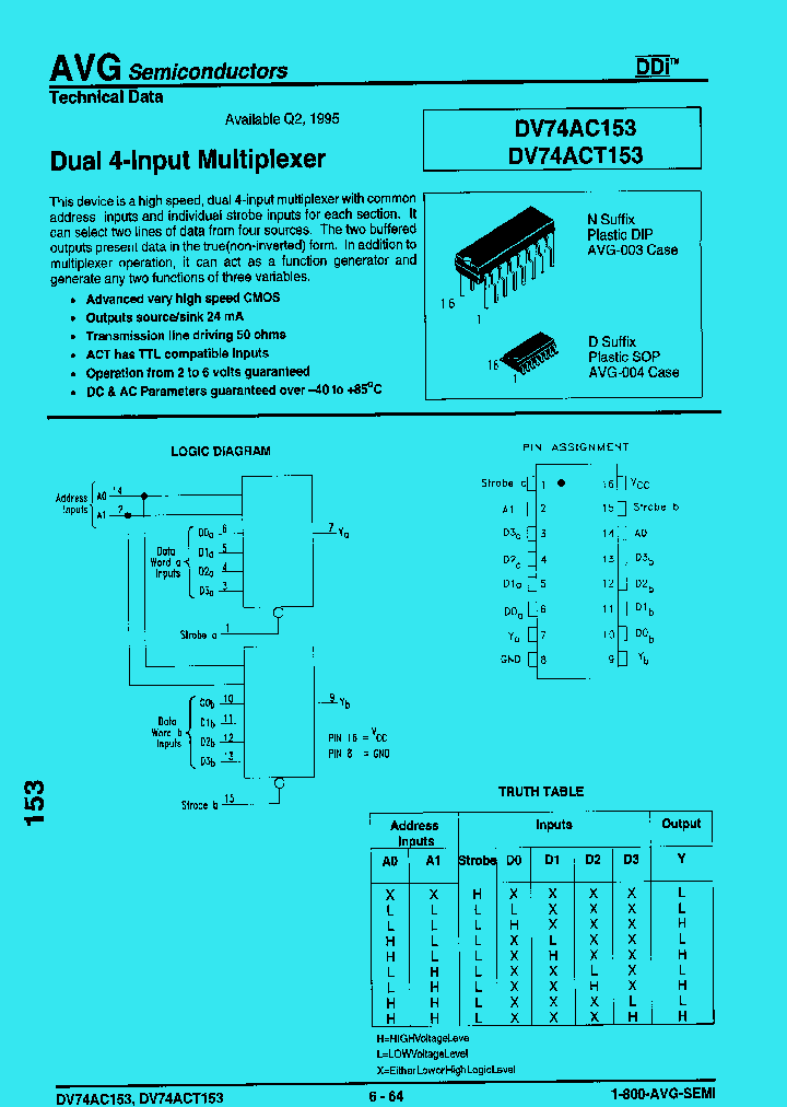 DV74ACT153_419629.PDF Datasheet