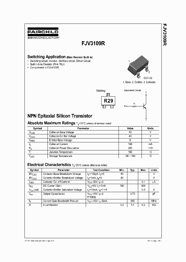 FJV3109R_415587.PDF Datasheet