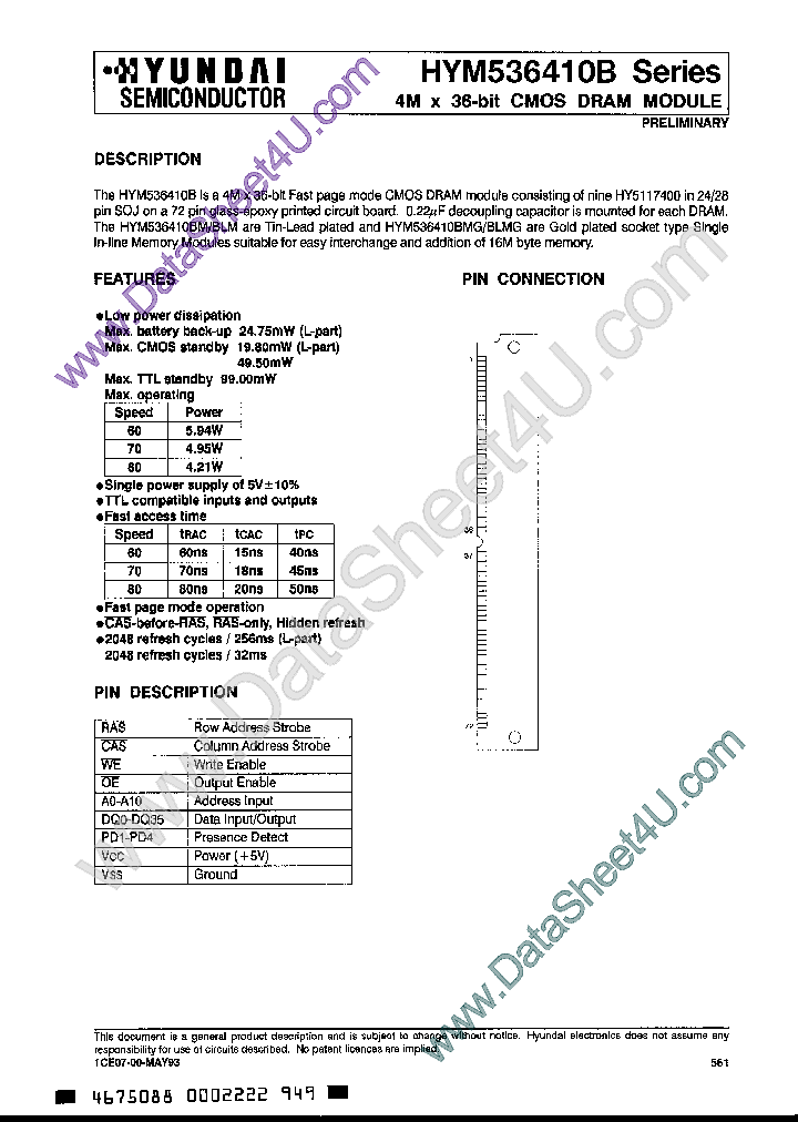 HYM536410B_392816.PDF Datasheet