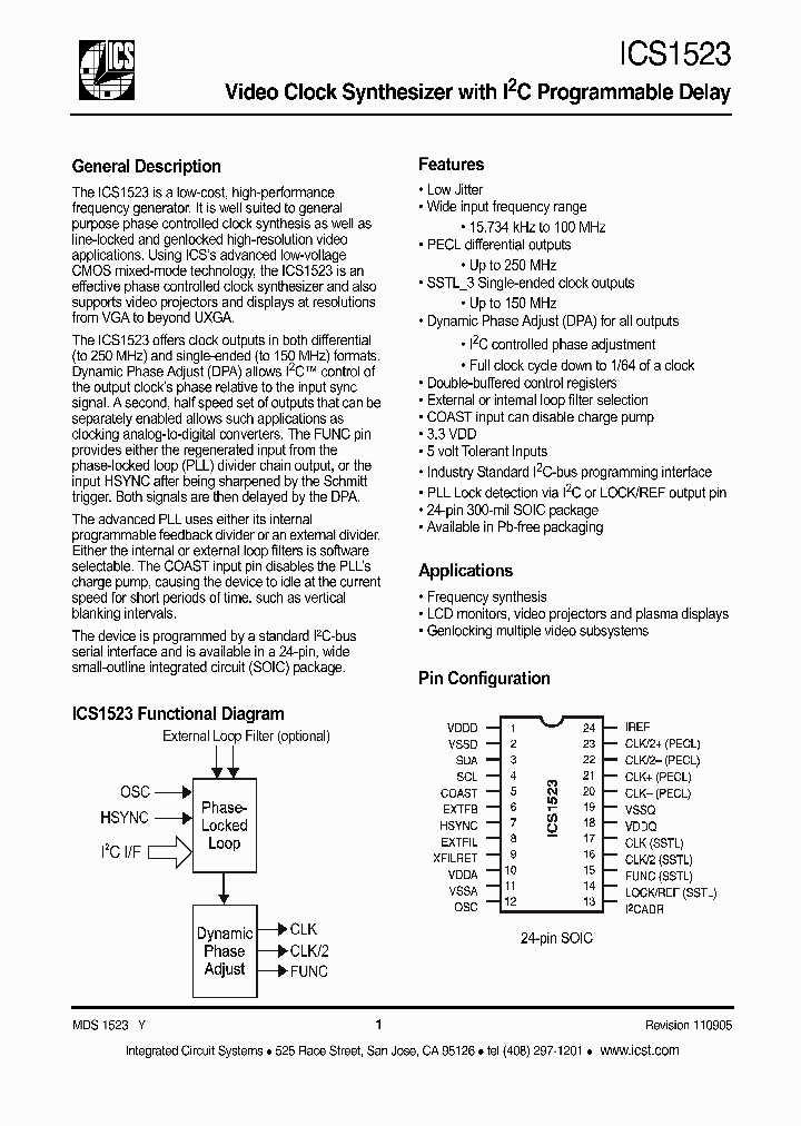 ICS1523MLF_417808.PDF Datasheet