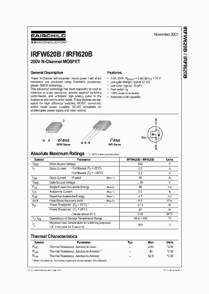 IRFW620B_429058.PDF Datasheet