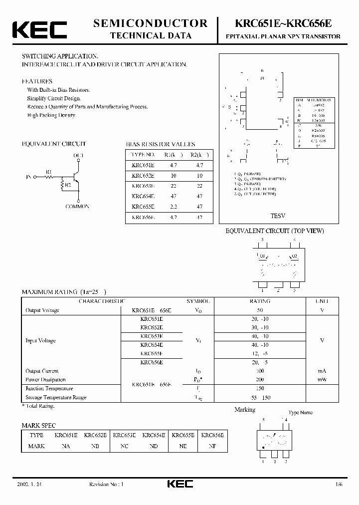 KRC651E_412550.PDF Datasheet