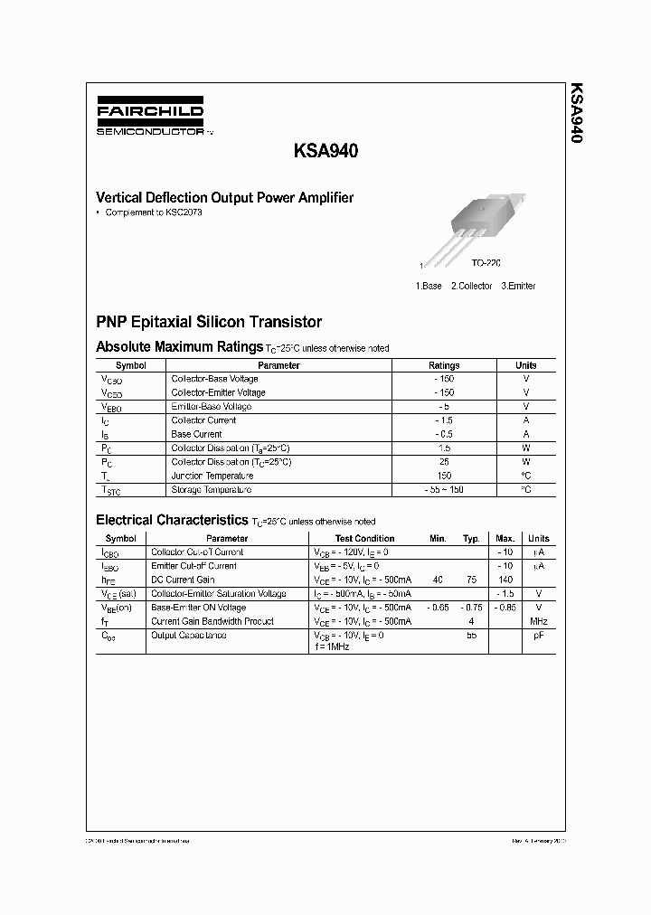 KSA940_418946.PDF Datasheet