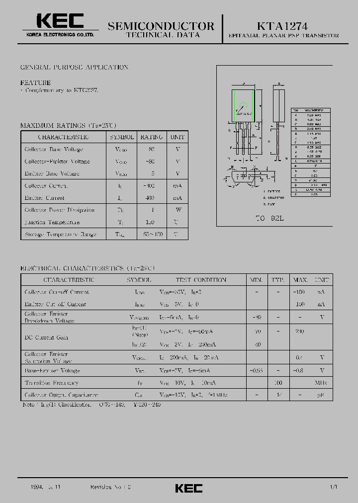 KTA1274_394696.PDF Datasheet