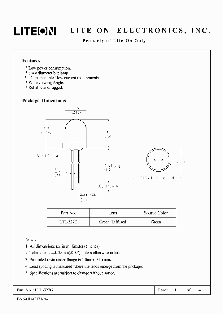 LTL-327G_419309.PDF Datasheet