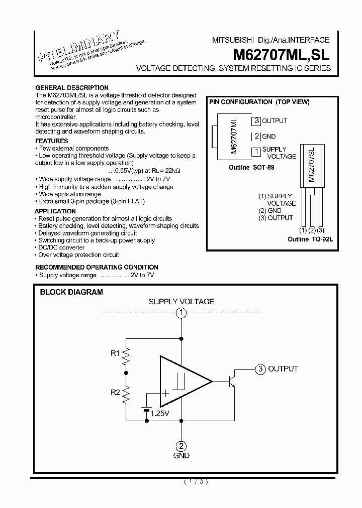 M62707ML_413280.PDF Datasheet