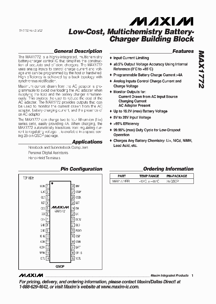 MAX1772_124902.PDF Datasheet