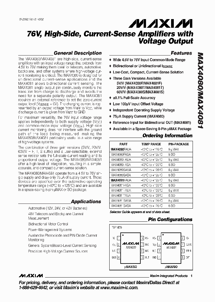 MAX4080_153438.PDF Datasheet