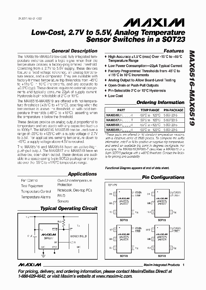 MAX6516-BMAX6519_422770.PDF Datasheet