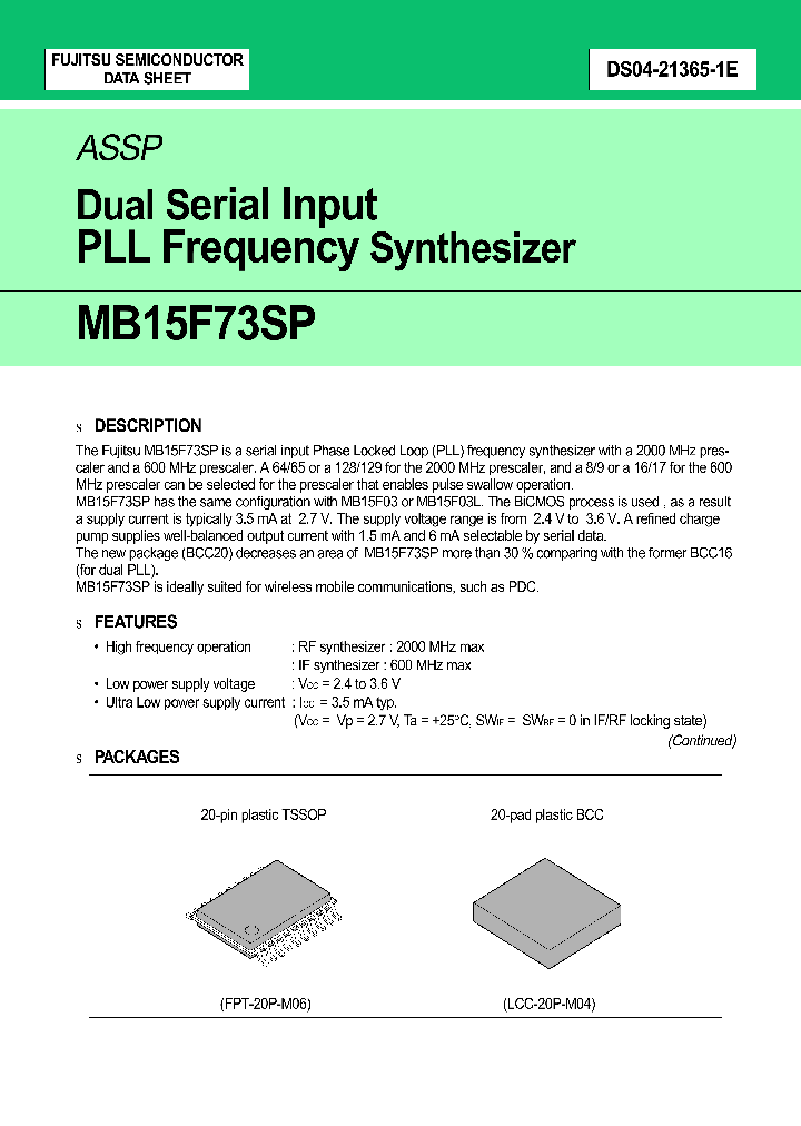 MB15F73SP_412618.PDF Datasheet