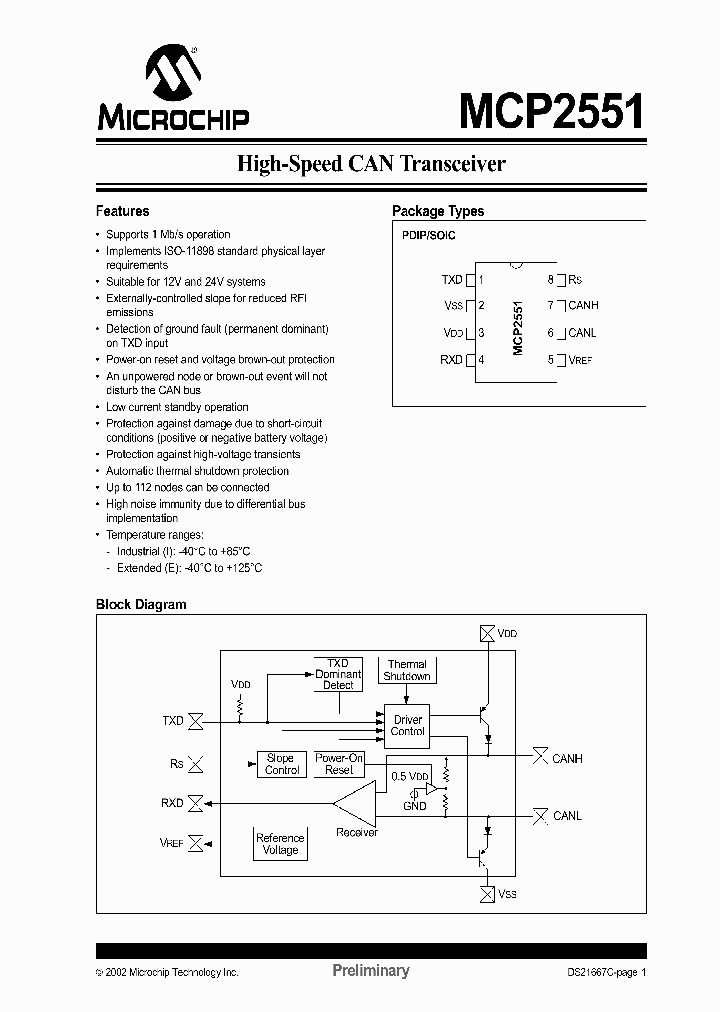 MCP2551_394179.PDF Datasheet