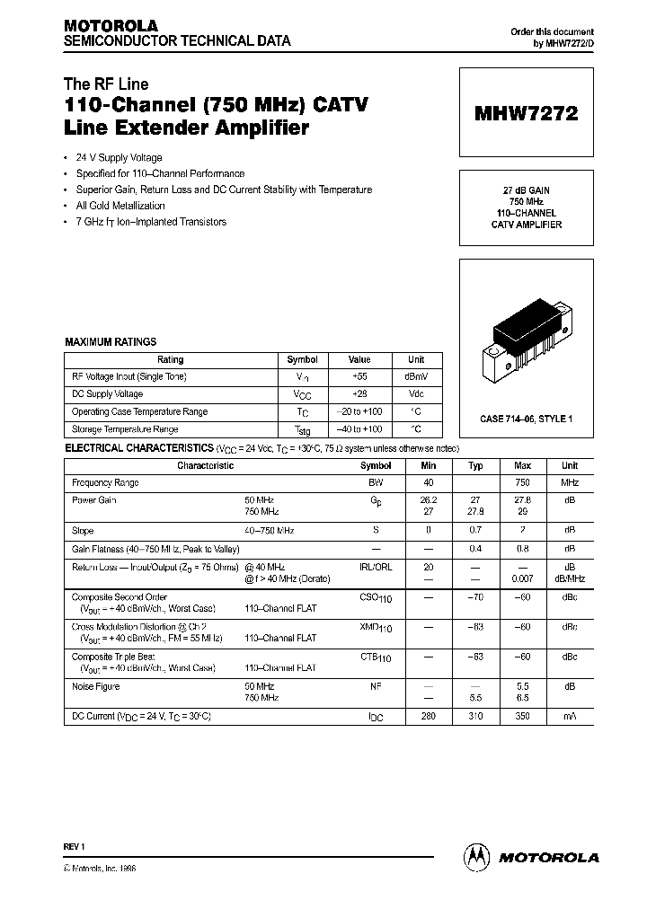 MHW7272_433492.PDF Datasheet