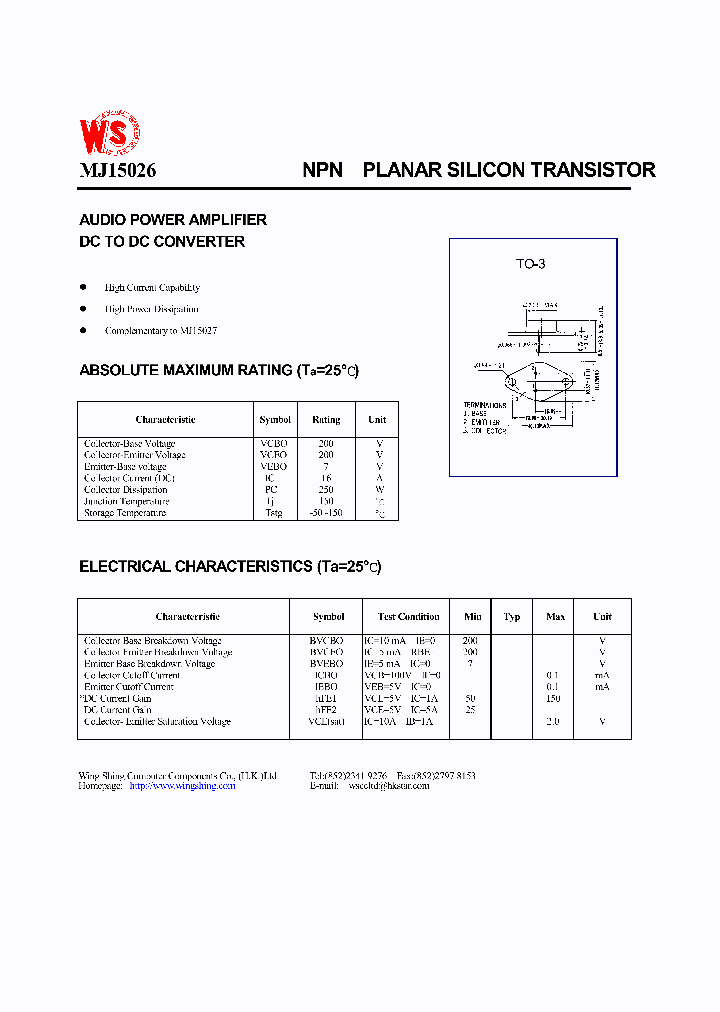 MJ15026_166303.PDF Datasheet