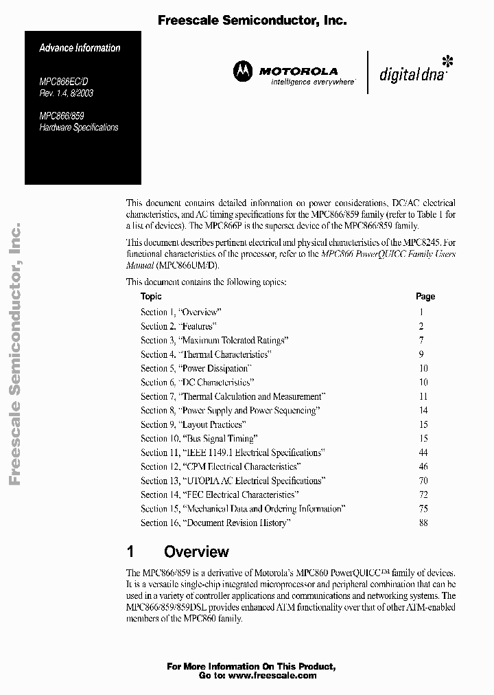 MPC866_409579.PDF Datasheet