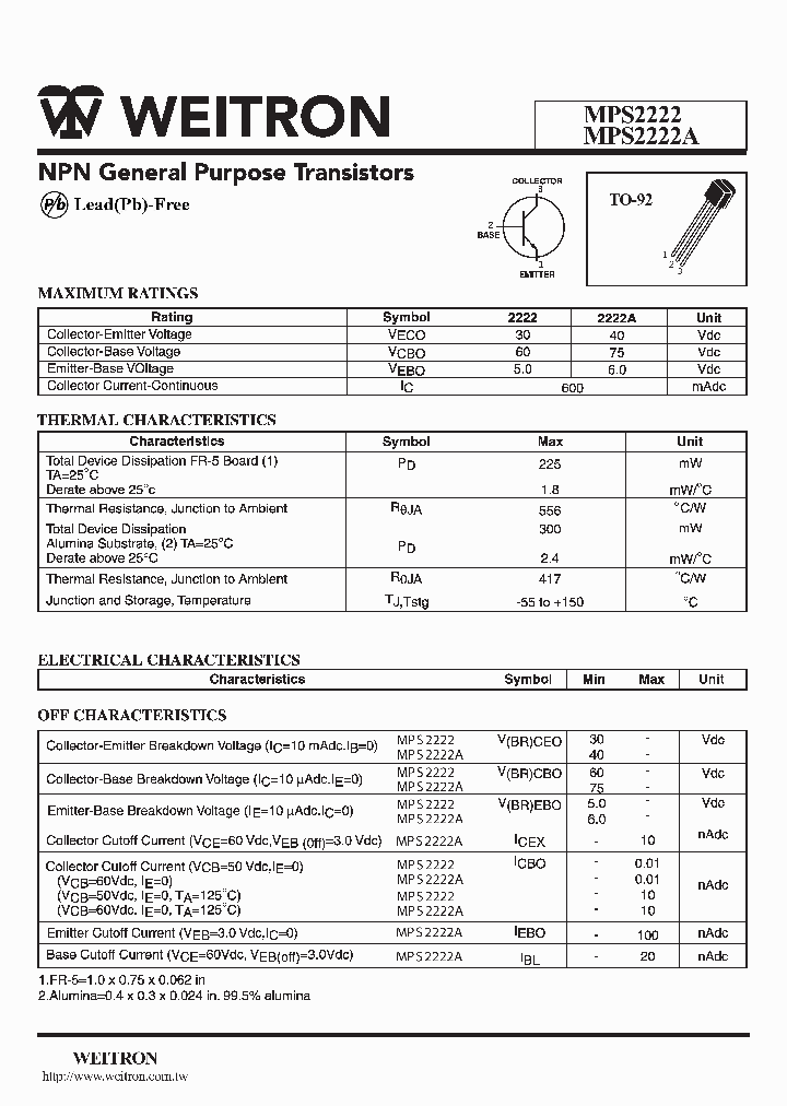 MPS2222_424293.PDF Datasheet