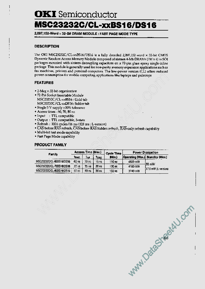 MSC23232CL_408564.PDF Datasheet