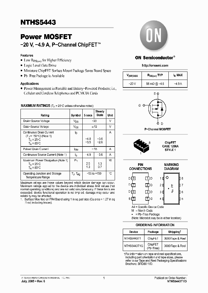 NTHS5443_416351.PDF Datasheet