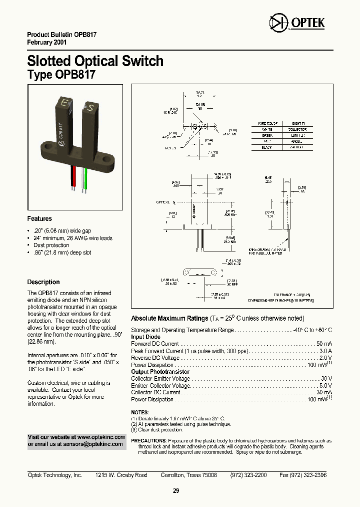 OPB817_389245.PDF Datasheet