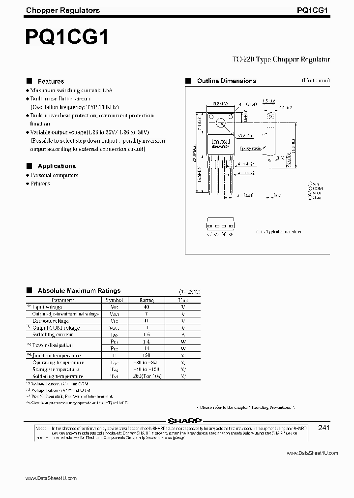 PQ1CG1_430363.PDF Datasheet