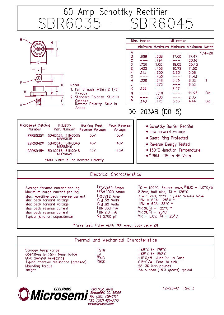 SBR6040_403060.PDF Datasheet