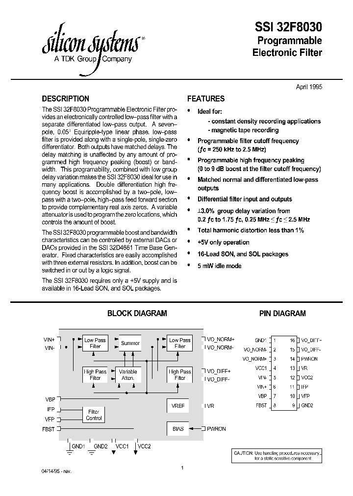 SSI32F8030_419219.PDF Datasheet