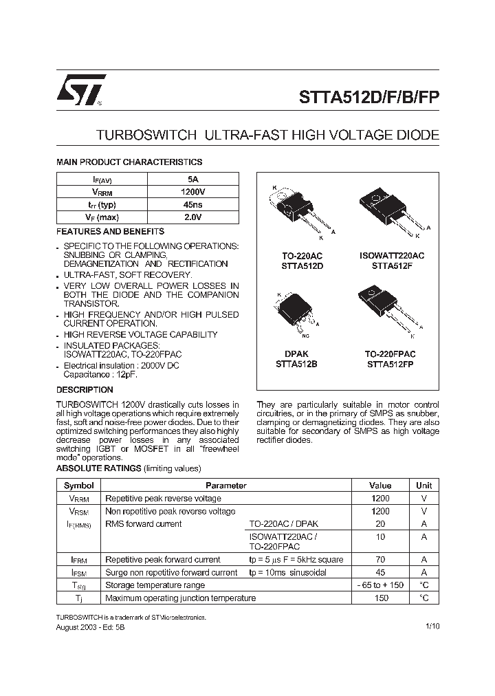 STTA512_396080.PDF Datasheet