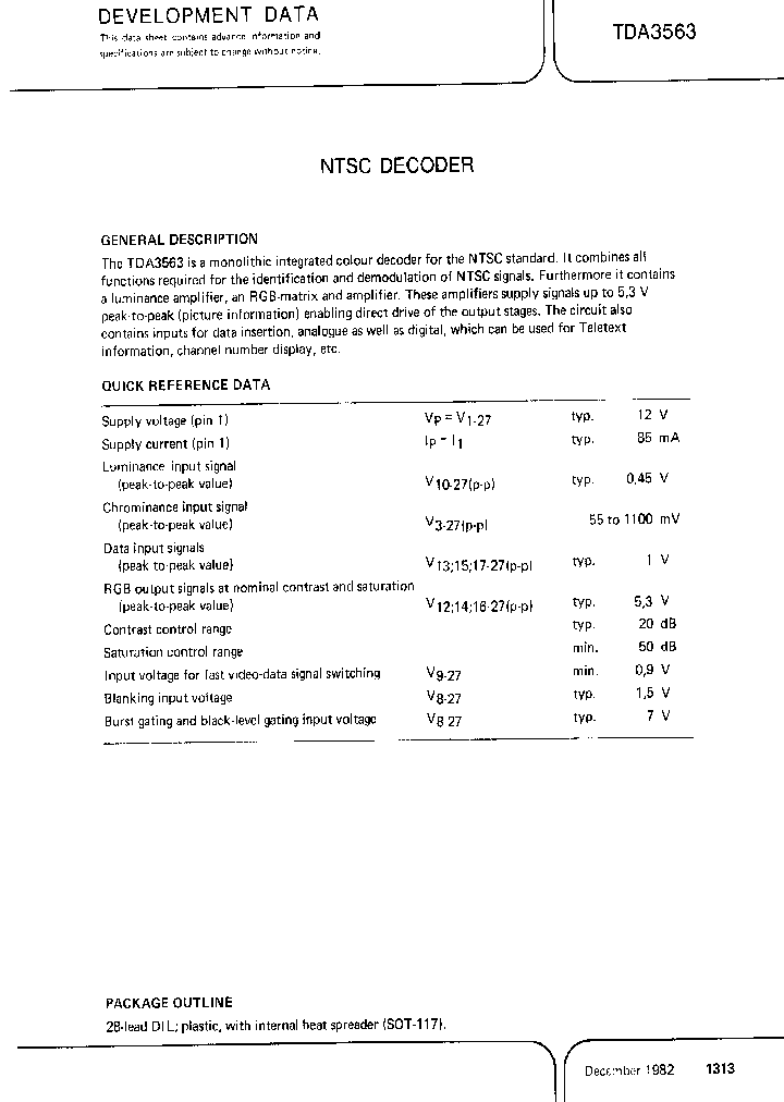 TDA3563_391230.PDF Datasheet